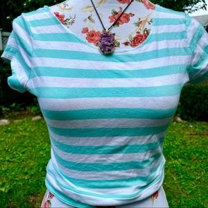 Hollister stripe crop top